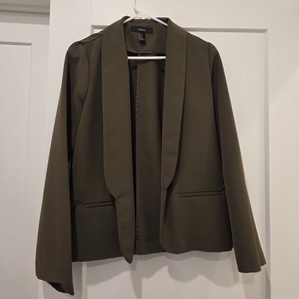 Forever 21 Olive Blazer